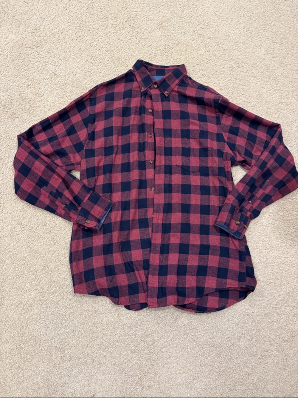 Men's Red & Black Flannel